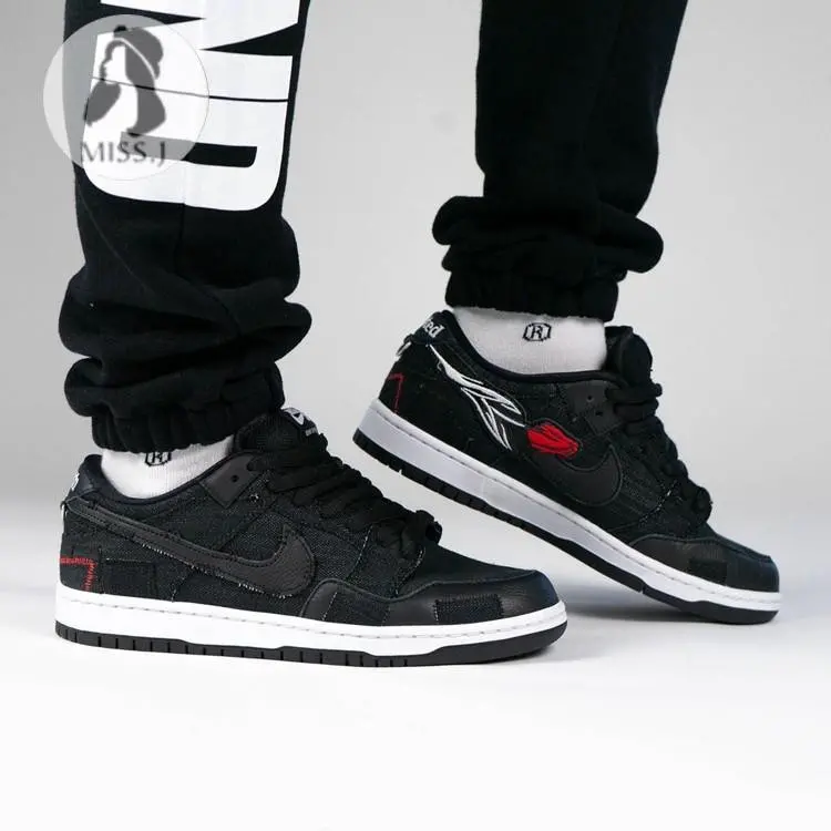Giày Nike Wasted Youth x Dunk Low SB 'Black Denim' DD8386-001 - Ảnh 5
