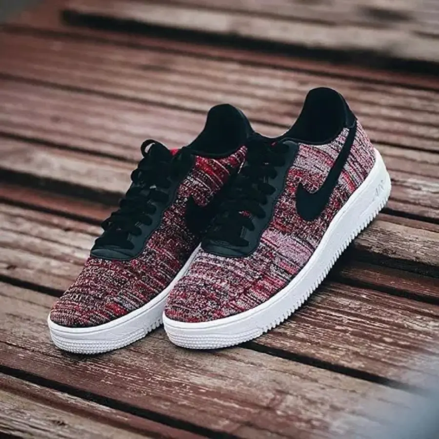 Giày Nike Air Force 1 Flyknit 2.0 ‘University Red Black’ CI0051-600 - Ảnh 4