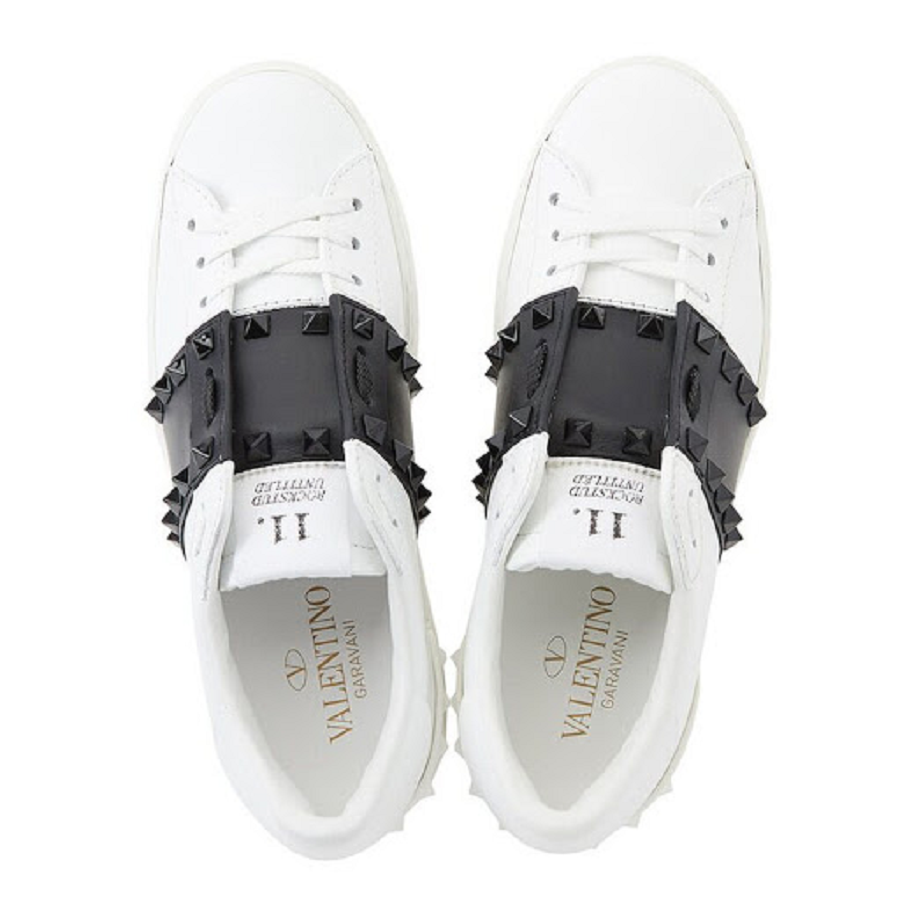 Giày Valentino Rockstud Hidden Sneakers White Black Women SW0S0A01 LTU A01 - Ảnh 2