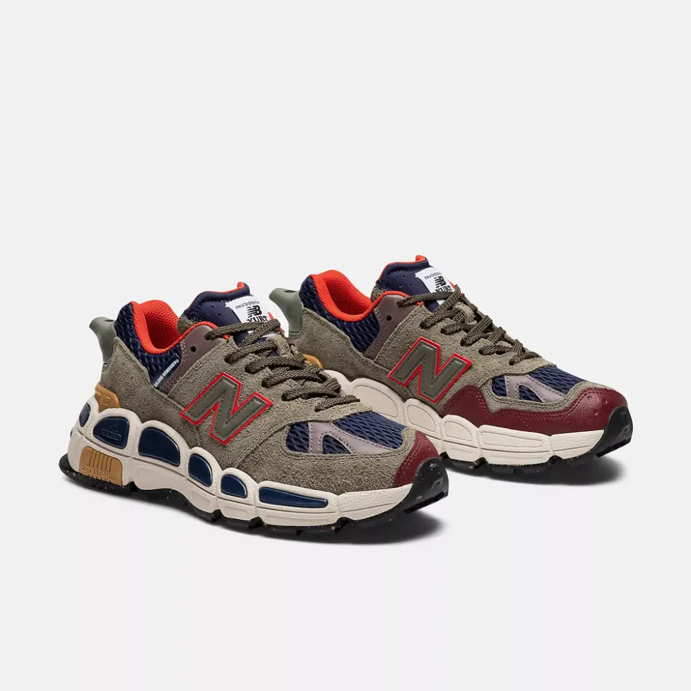 Giày New Balance Salehe Bembury x 574 YURT 'Team Forest Green' MS574YSB - Ảnh 3
