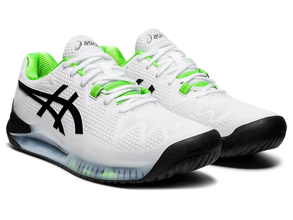 Giày Asics Gel Resolution 8 'White Green Gecko' 1041A079-105 - Ảnh 2