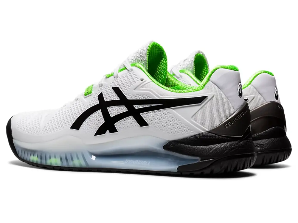 Giày Asics Gel Resolution 8 'White Green Gecko' 1041A079-105 - Ảnh 4