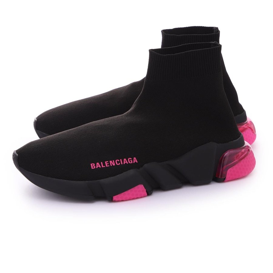 Giày Balenciaga Wmns Speed Trainer 'Clear Sole Black Pink' 607543 W05GJ 1051 - Ảnh 3
