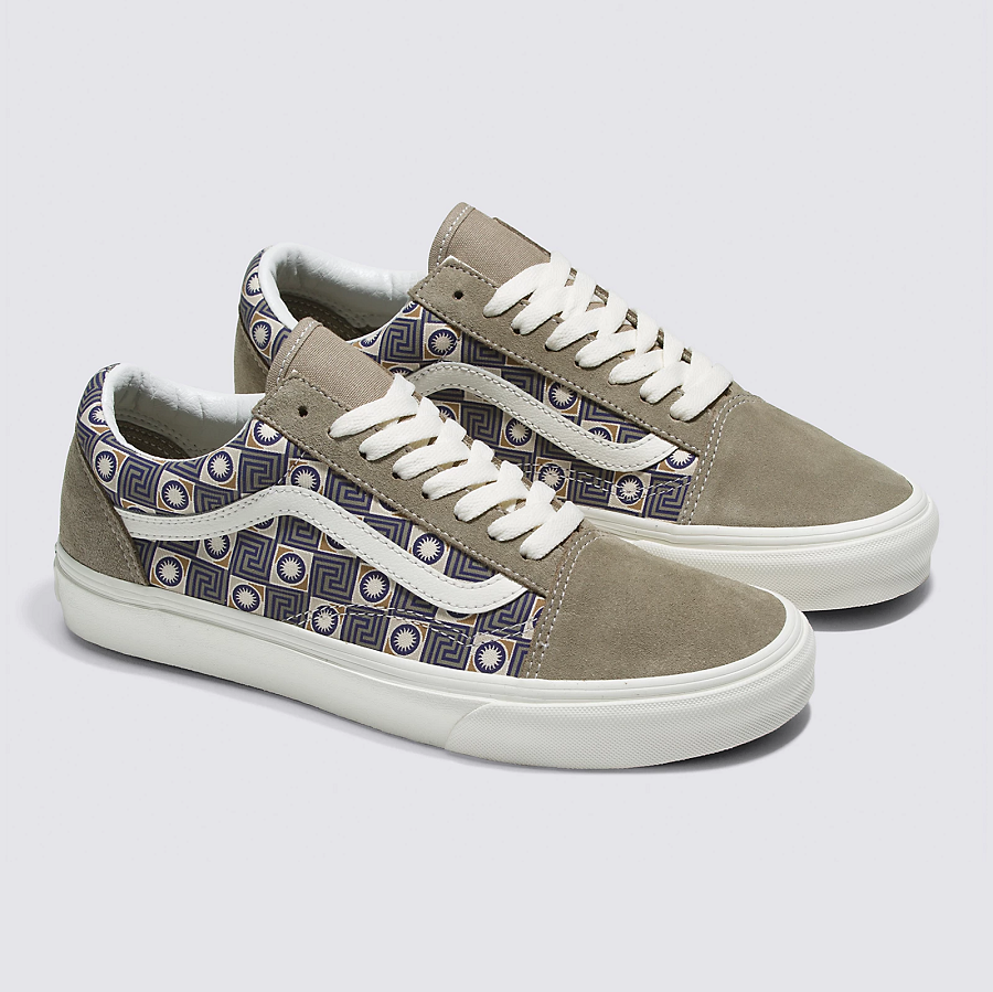Giày Vans Old Skool Geo Trek 'Olive' VN0007NTOLV - Ảnh 3