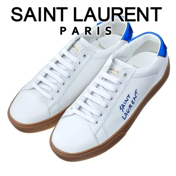 Alternative view of Giày Saint Laurent Wmns Court Classic SL/06 Low 'White Pearl Blue' 610649-0ZS70-9587