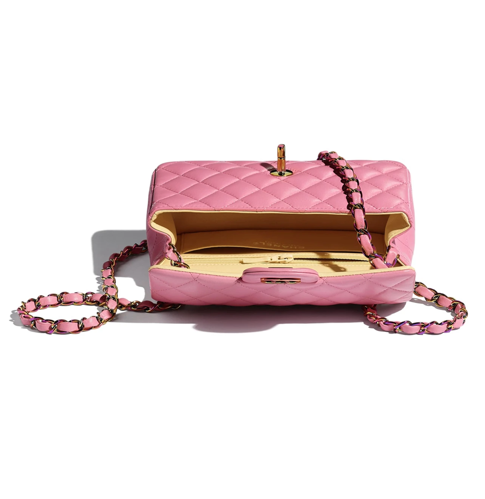 Túi Chanel Flap Bag Lambskin 'Pink' A69900-B05187-NB358 - Ảnh 3