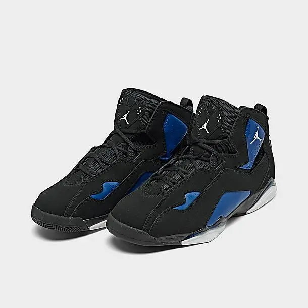Giày Nike Jordan True Flight Big Kids ‘Black Game Royal’ 343795-042 - Ảnh 3