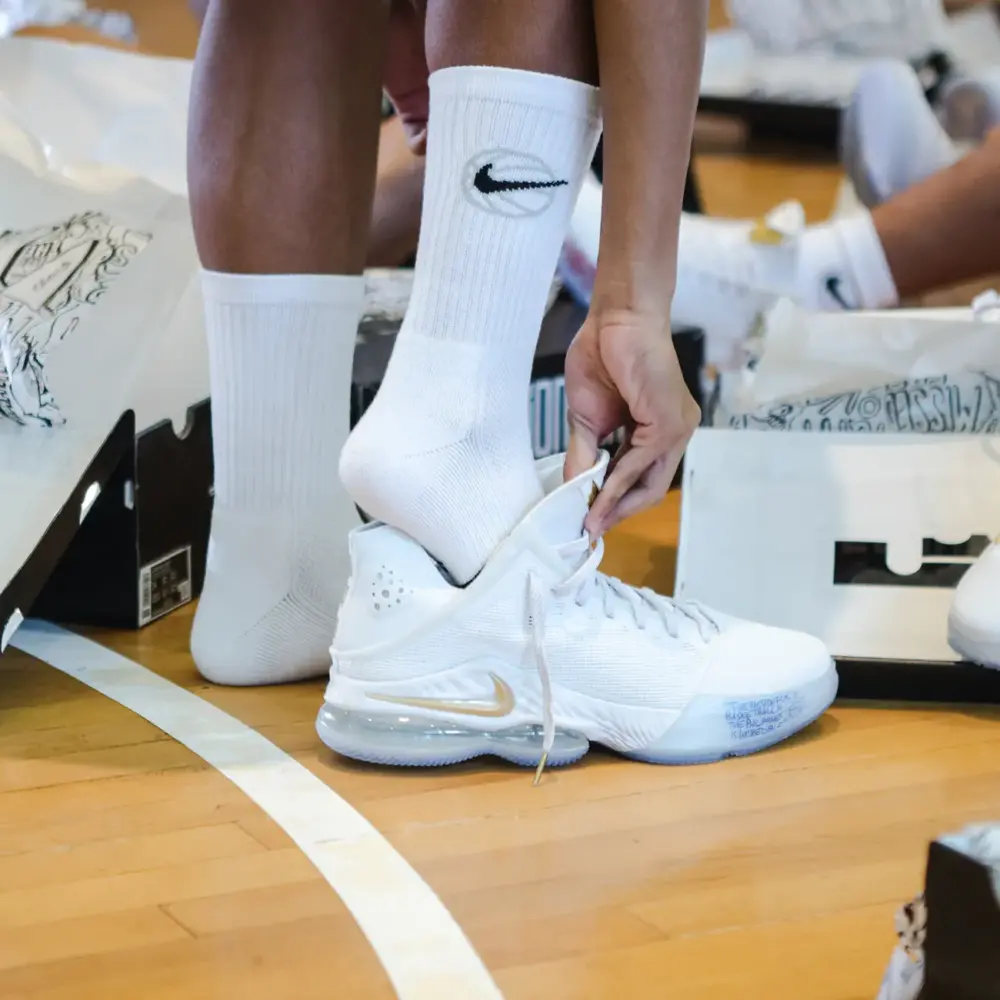 Giày Nike LeBron 19 Low Titan Beyond The Seas 'White' DV3334-100 - Ảnh 3