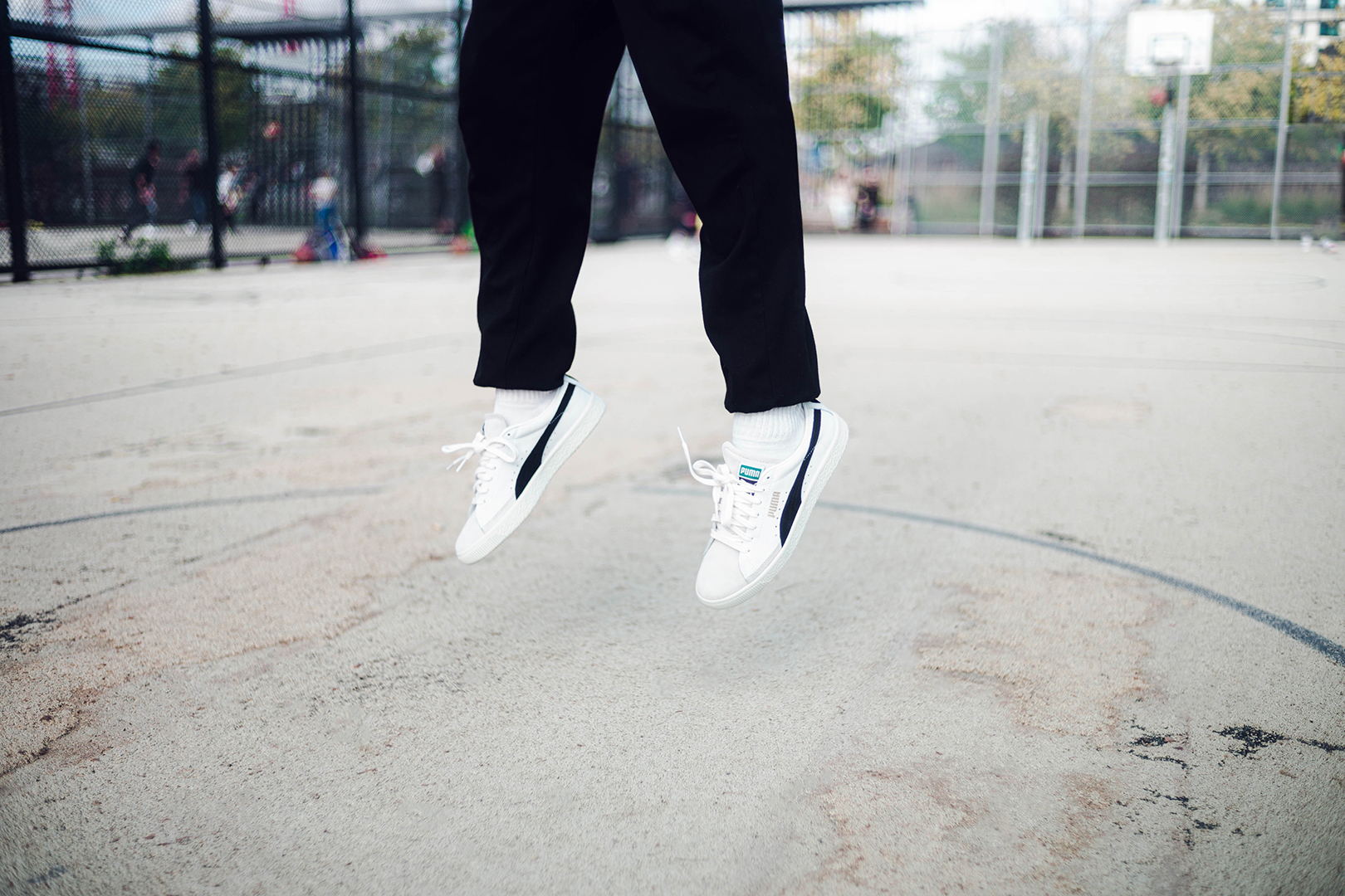 Giày Puma Basket Vintage 'White Black' 374922-01 - Ảnh 3