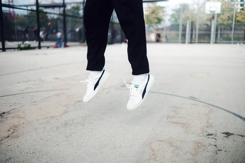 Giày Puma Basket Vintage 'White Black' 374922-01 - Ảnh 3