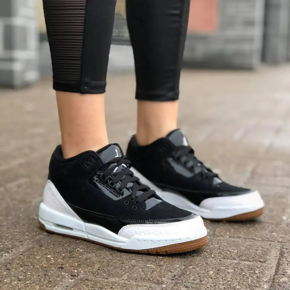 Giày Nike Air Jordan 3 Retro GS 'Black White' 441140-022 - Ảnh 5