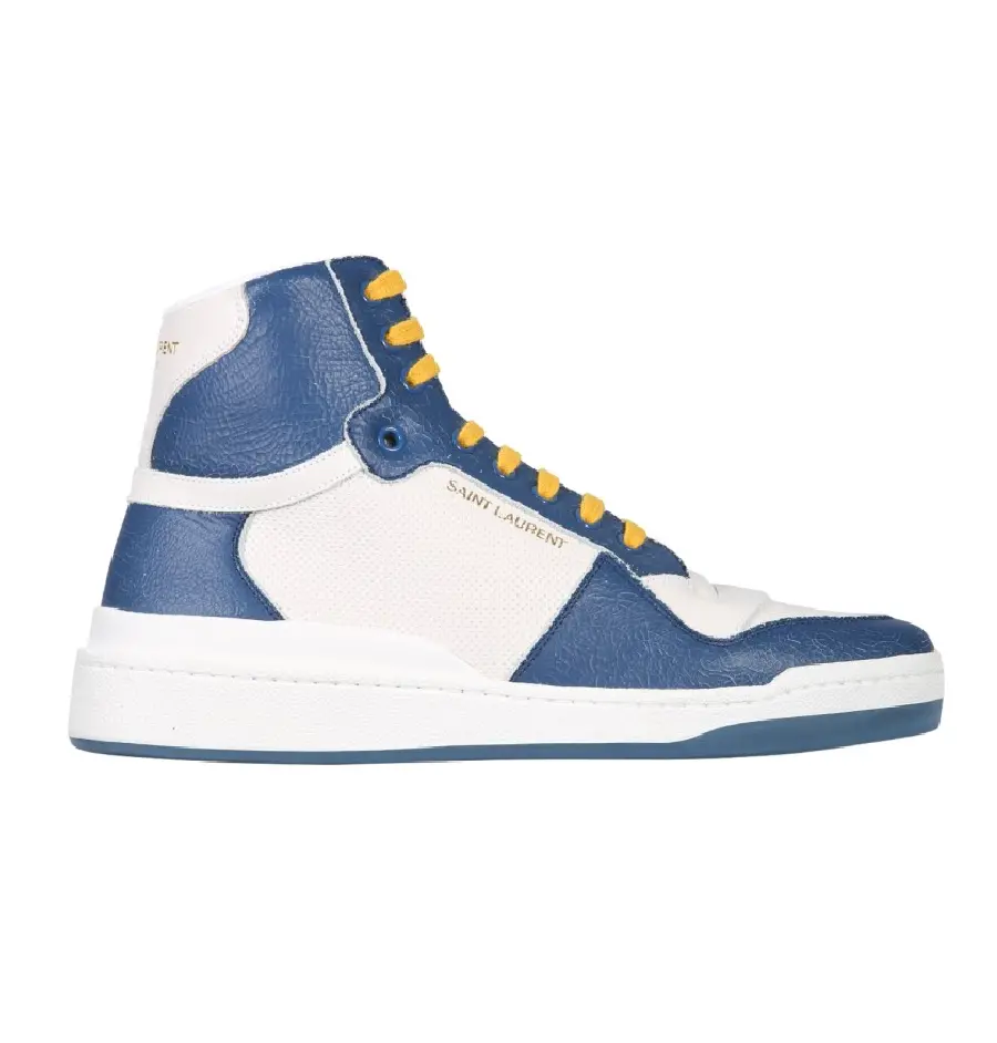 Giày Saint Laurent SL/24 Mid-top 'White Blue' 610618AAAI59083