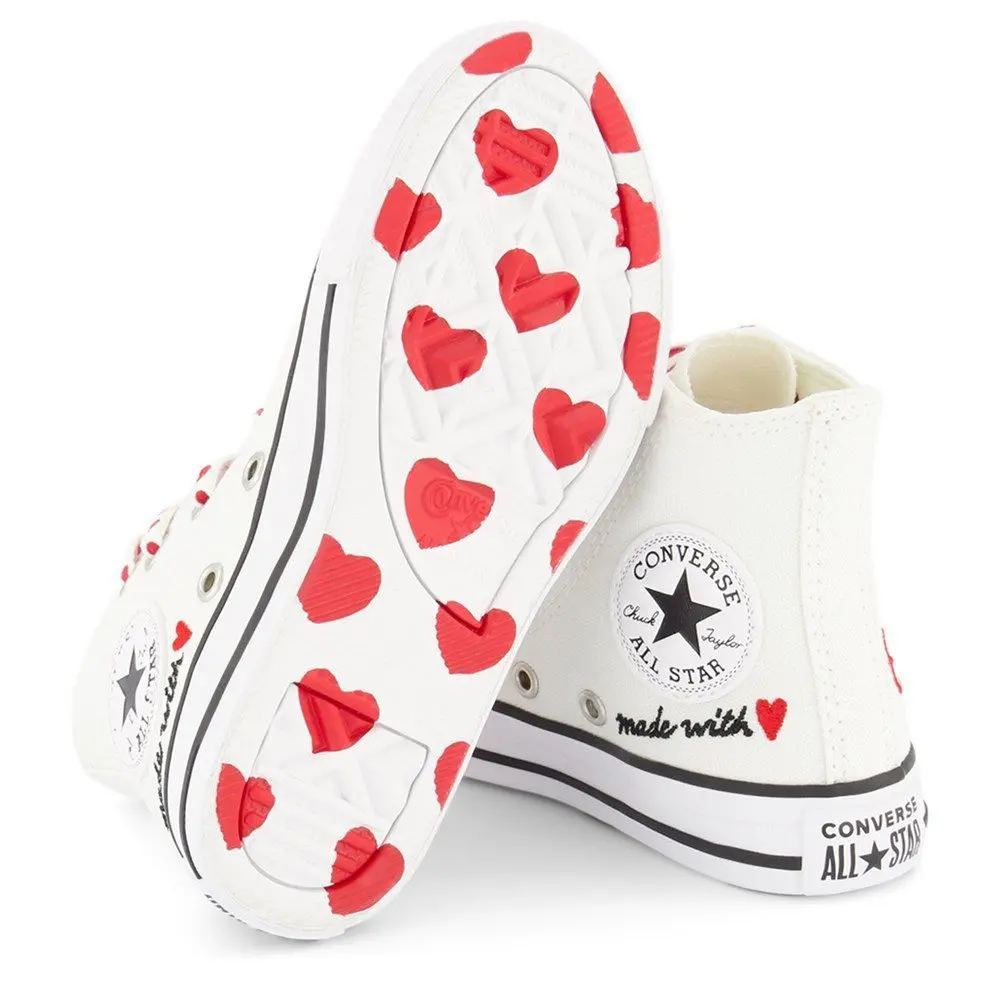 Giày Converse Chuck Taylor All Star High 'Made with Love - White' 171159F - Ảnh 4