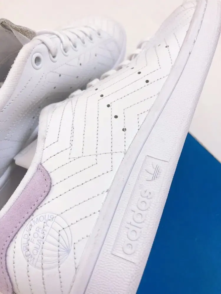 Giày Adidas Wmns Stan Smith 'Quilted White Purple Tint' FV4067 - Ảnh 6