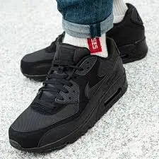 Alternative view of Giày Nike Air Max 90 Essential 'Triple Black' 537384-090