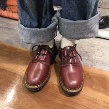Alternative view of Giày Dr.Martens 1461 Ghillie 'Oxblood' 22695601