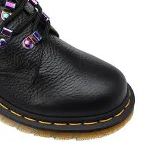 Giày Dr.Martens 1461 Iridescent Hardware Lace Up 'Black' 26414001 - Ảnh 5