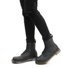 Giày Dr.Martens Youth 1460 Softy T Leather Lace Up 'Black' 21975001 - Ảnh 3