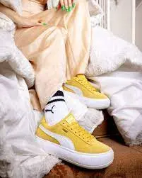 Giày Puma Suede Mayu Yellow 380686-11 - Ảnh 4