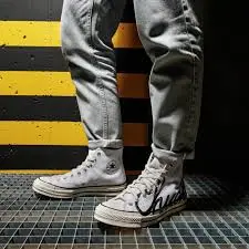 Alternative view of Giày Converse Chuck 70 High 'Scripted Signature Print White Egret' 167696C