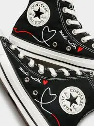 Giày Converse Chuck Taylor All Star High 'Made with Love - Black' 171158F - Ảnh 3