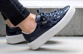 Giày Puma Wmns Basket Platform 'Patent Peacoat' 363314-03 - Ảnh 3