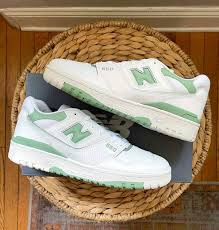 Giày New Balance 550 'White Mint Green' BB550FS1 - Ảnh 7