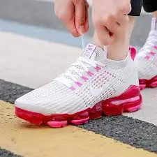 Giày Nike Wmns Air VaporMax Flyknit 3 'Pink Rise' AJ6910-005 - Ảnh 4