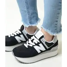 Giày New Balance 574+ SA 'Black' WL574ZSA - Ảnh 4