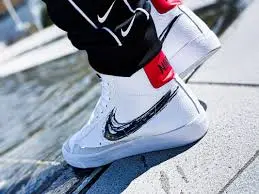 Giày Nike Blazer Mid '77 Vintage 'Brushstroke Swoosh' DC4838-100 - Ảnh 6