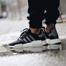Alternative view of Giày Adidas NMD_R1 Mesh "Black Charcoal" S31504