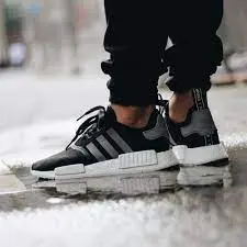 Alternative view of Giày Adidas NMD_R1 Mesh "Black Charcoal" S31504