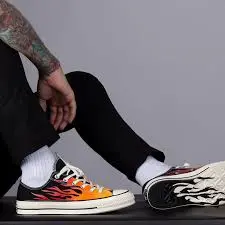 Giày Converse Chuck 70 Low 'Archival Flame Print' 167813C - Ảnh 7