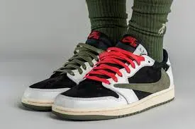 Giày Nike Air Jordan 1 x Travis Scott Retro Low OG SP 'Olive' DZ4137-106 - Ảnh 5