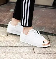 Giày Adidas Wmns Superstar Metal Toe 'White Copper Metallic' BY2882 - Ảnh 6