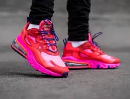 Giày Nike Wmns Air Max 270 React 'Mystic Red Pink Blast' AT6174-600 - Ảnh 4