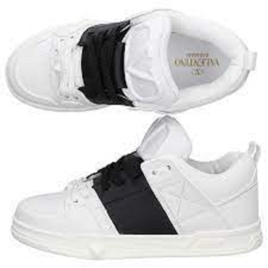 Giày Valentino Garavani Calfskin and Fabric 1Y2S0F89YPB6TX - Ảnh 4