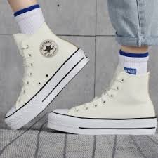 Giày Converse Wmns Chuck Taylor All Star Platform High 'Anodized Metals Egret' 570452C - Ảnh 3