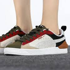 Giày Puma Suede Block Shoes WTFormstripe 'Grape Leaf' 381184-02 - Ảnh 4