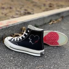 Giày Converse Chuck 70 High 'Valentine's Day - Black' 171118C - Ảnh 3