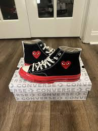 Giày Converse Chuck 70 'Comme des Garcons Black' A01793C - Ảnh 5