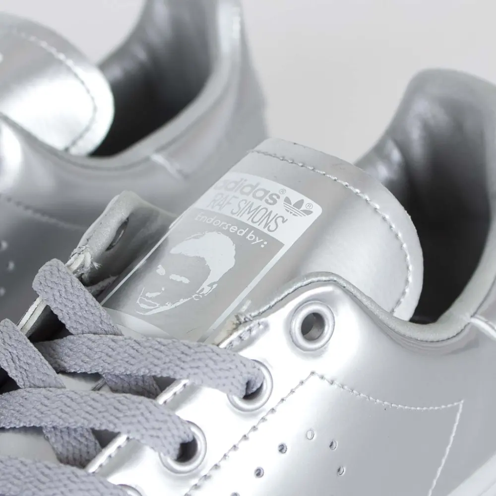 Giày Adidas Raf Simons Stan Smith 'Silver Metallic' AQ2643 - Ảnh 4