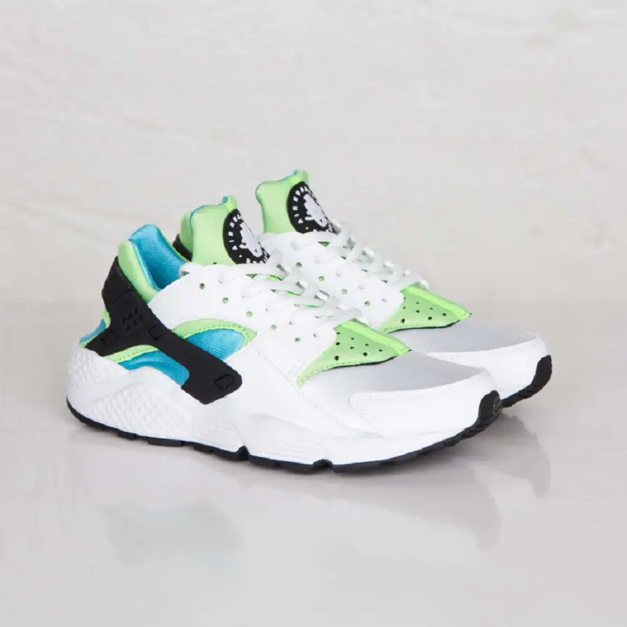 Giày Nike Air Huarache Run 'White Clearwater Flash Lime' 634835-100 - Ảnh 6