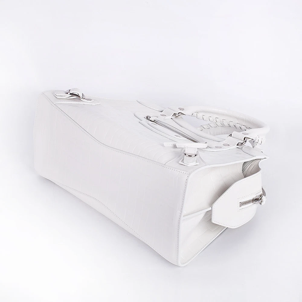 Túi Balenciaga Crocodile Embossed Neo Classic Mini 'White' 638524-15V6Y-9016 - Ảnh 3