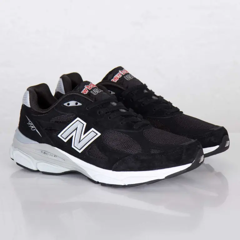 Alternative view of Giày New Balance 990v3 ‘Black White’ M990BK3