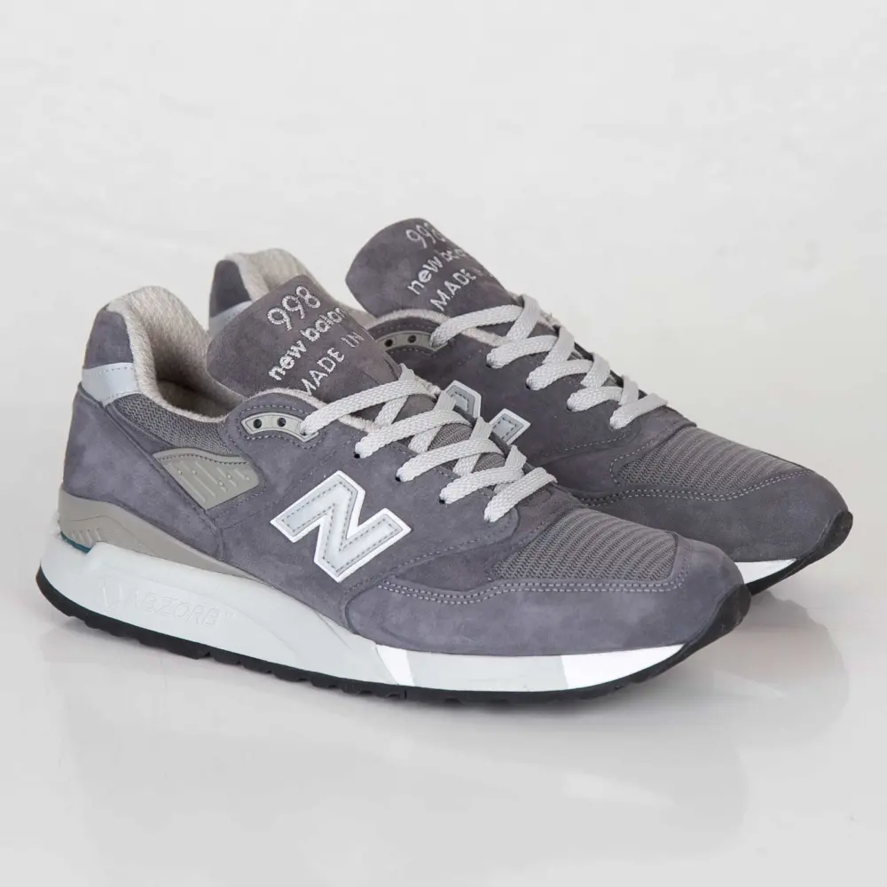 Giày New Balance 998 Made in USA 'Medium Grey' M998CH - Ảnh 4
