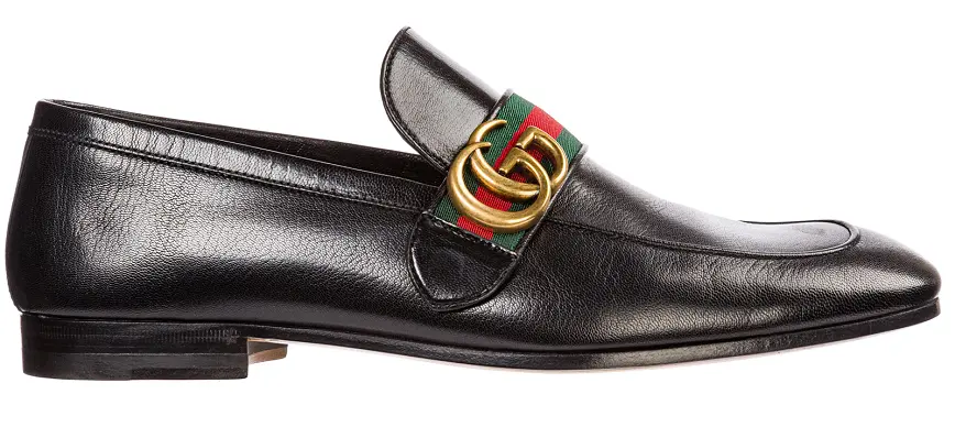 Giày Gucci Leather Loafer With Double G 428609-D3VN0-1060
