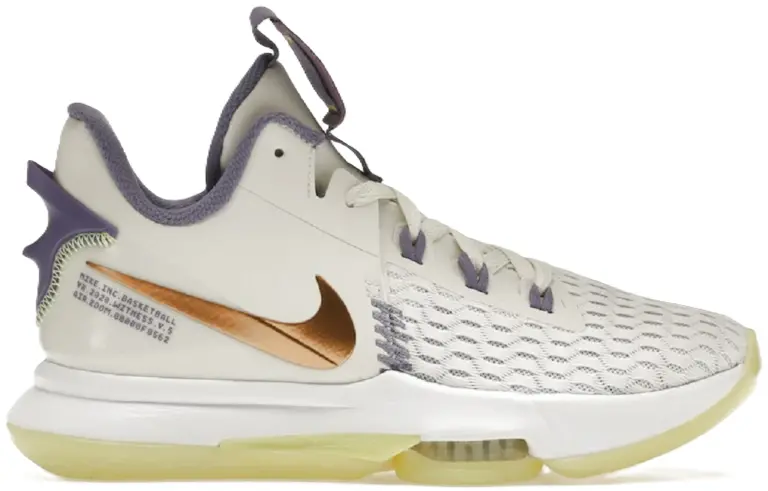 Giày Nike LeBron Witness 5 EP 'Summit White Metallic Bronze' CQ9381-102