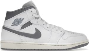 Giày Nike Air Jordan 1 'Mid White Stealth' 554724-135