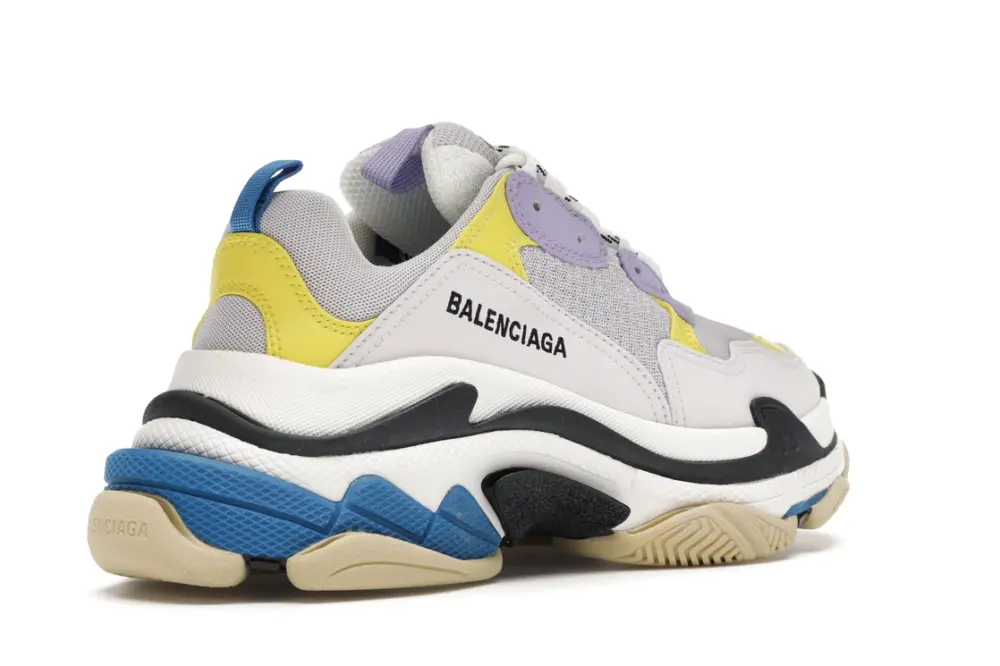 Giày Balenciaga Triple S Purple Yellow 524039 W09OM 9465 - Ảnh 3